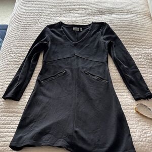 Athleta Black Long Sleeve Dress